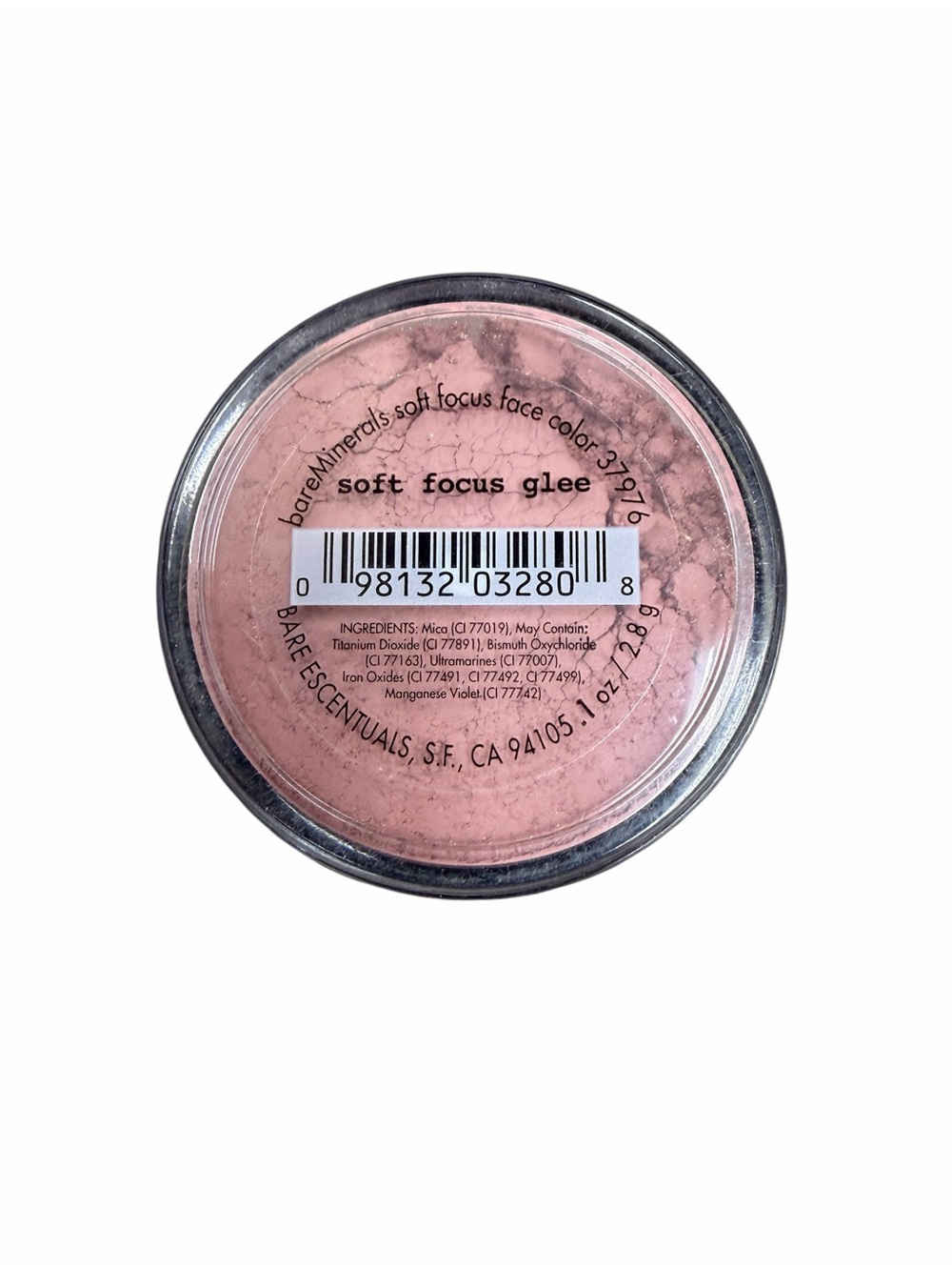 bareMinerals Soft Focus Glee Face Color ~ 2.8 grams Unopened